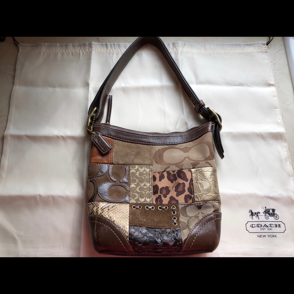 Coach Patchwork Embossed Leather Bag